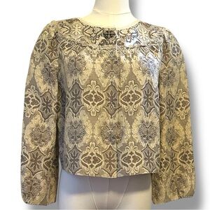 Elie Tahari for Bergdorf Goodman silk brocade jacket size small